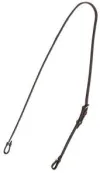 Leather Anti Rearing Bit Strap - Black